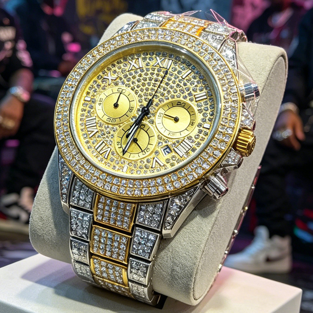 Jewelry And Watches Luxury Brand - Geen logo zilver gouden volledig diamanten