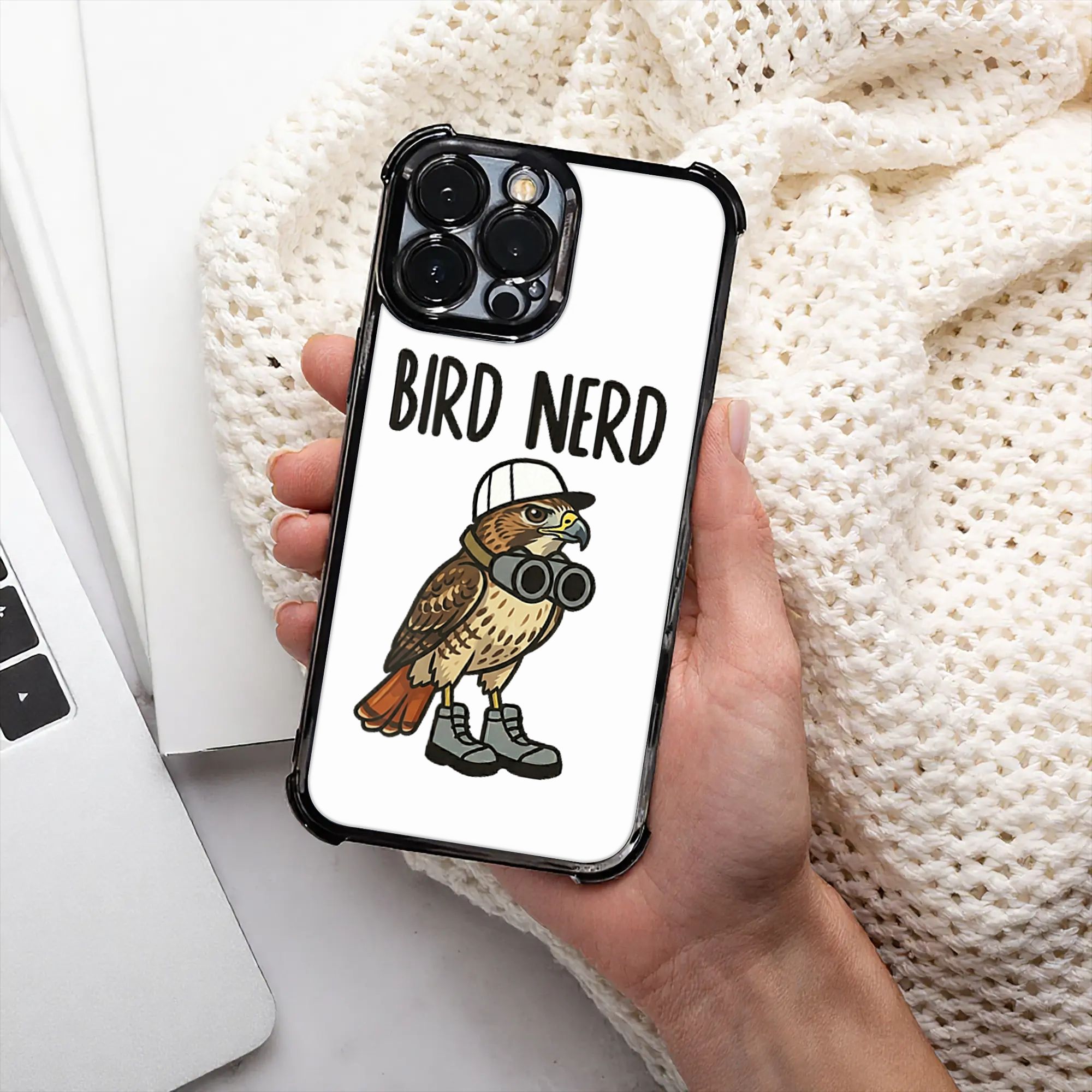 Watches & Jewelry Repair Center - Grappige Vogelnerd Kijkt naar Roodstaartvalk Natuurkunst