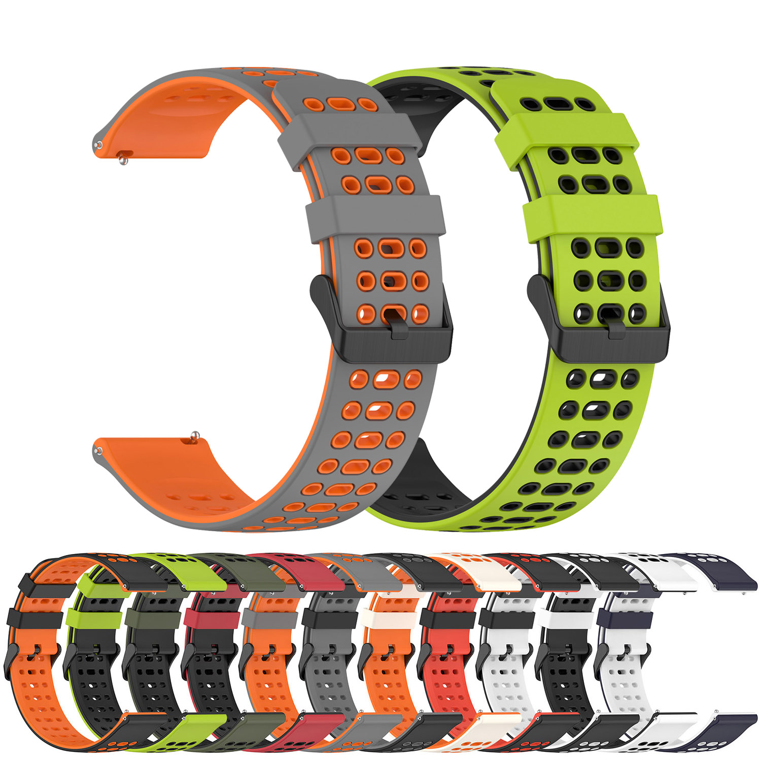 A1 Watches & Jewelry New York Photos - 22mm Sport Siliconen Band Voor Mi