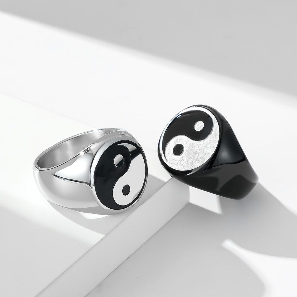 Mens Signet Ring - Creatieve Chinese Stijl Tai Chi Ringen