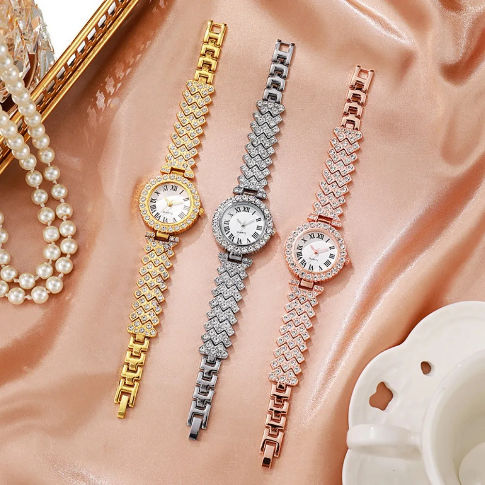 Jewelry Clasp Watches - 2026 5 stks Elegante Strass Vrouwen
