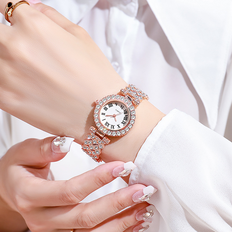 5 STKS Luxe Strass Dameshorlog - Jewelry Clasp Watches recensie en prijs