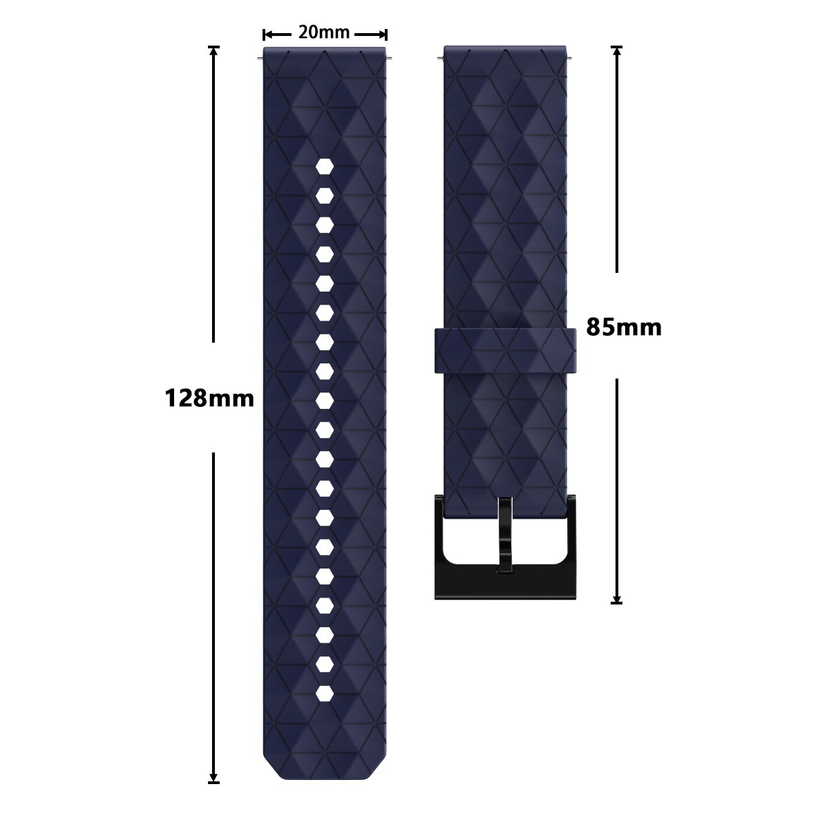 20/22mm Siliconen Horlogeband  - A1 Watches & Jewelry New York Photos recensie en prijs