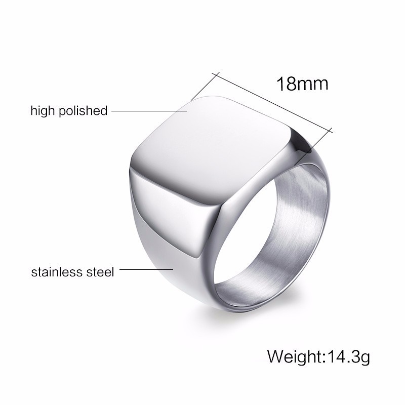 Vnox Gratis Gepersonaliseerde  - Mens Signet Ring recensie en prijs