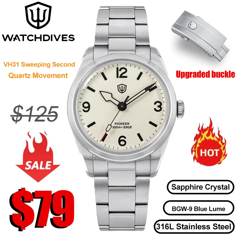 Watchdives WD1960S V2 Horloge  - Jewelry Watches Vintage recensie en prijs