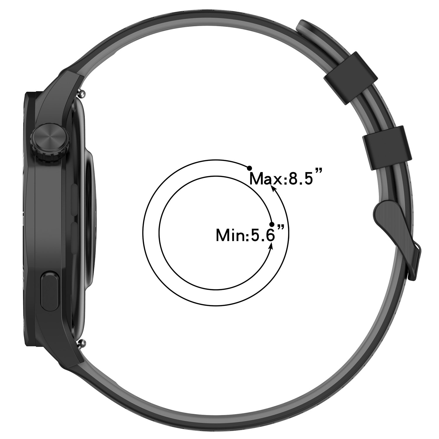 22mm Sport Siliconen Band Voor - A1 Watches & Jewelry New York Photos recensie en prijs