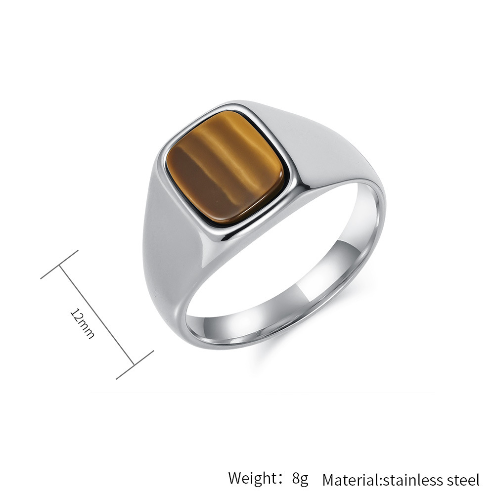 Nieuwe mode vintage roestvrijs - Mens Signet Ring recensie en prijs