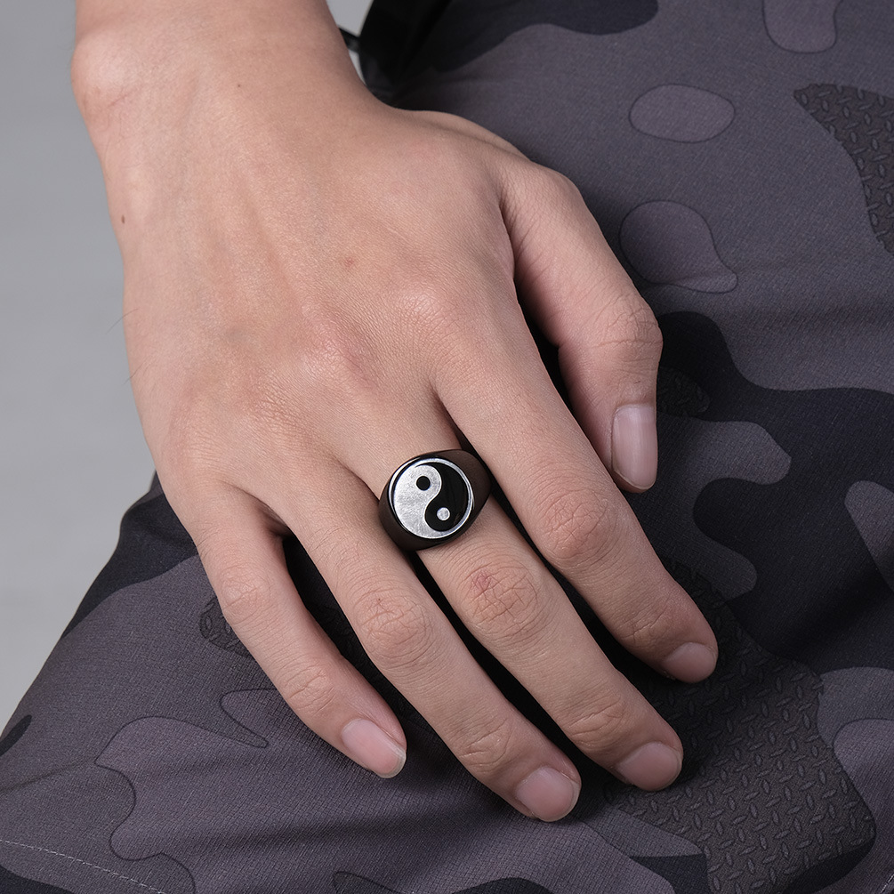 Creatieve Chinese Stijl Tai Ch - Mens Signet Ring recensie en prijs