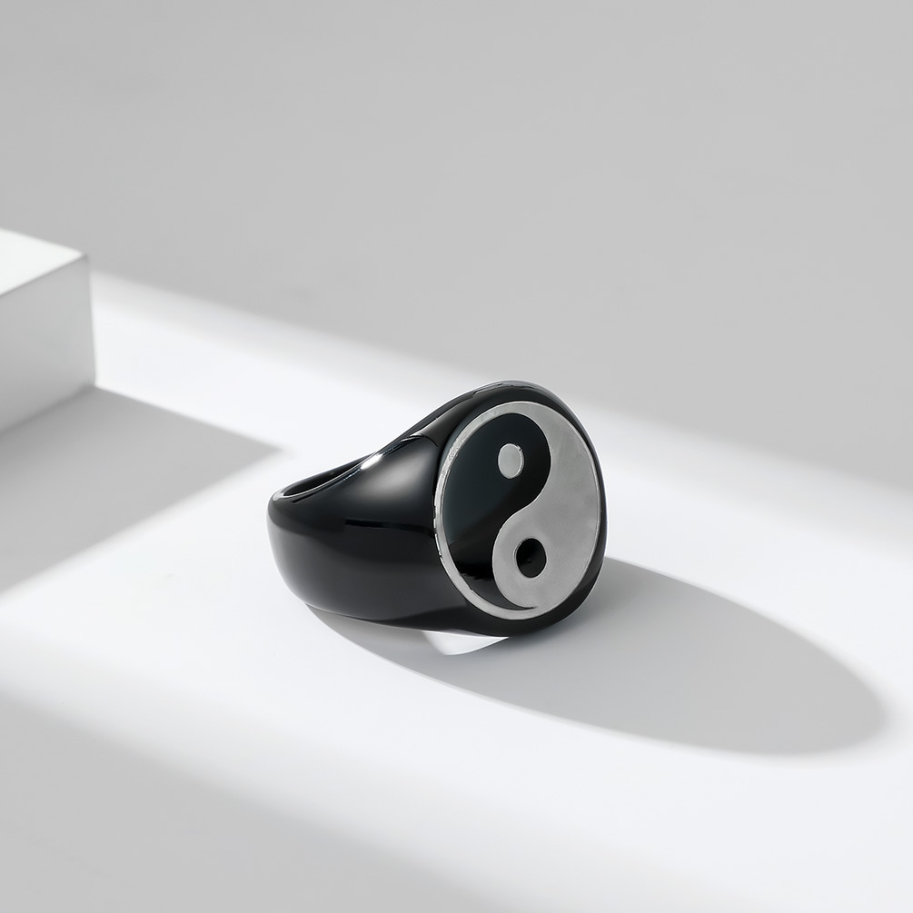 Creatieve Chinese Stijl Tai Ch - Mens Signet Ring recensie en prijs