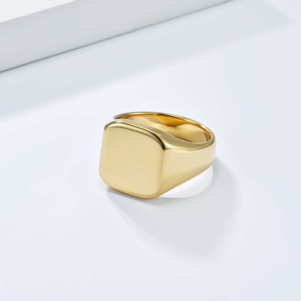 Somen Signet Vierkante Wolfraa - Mens Signet Ring recensie en prijs