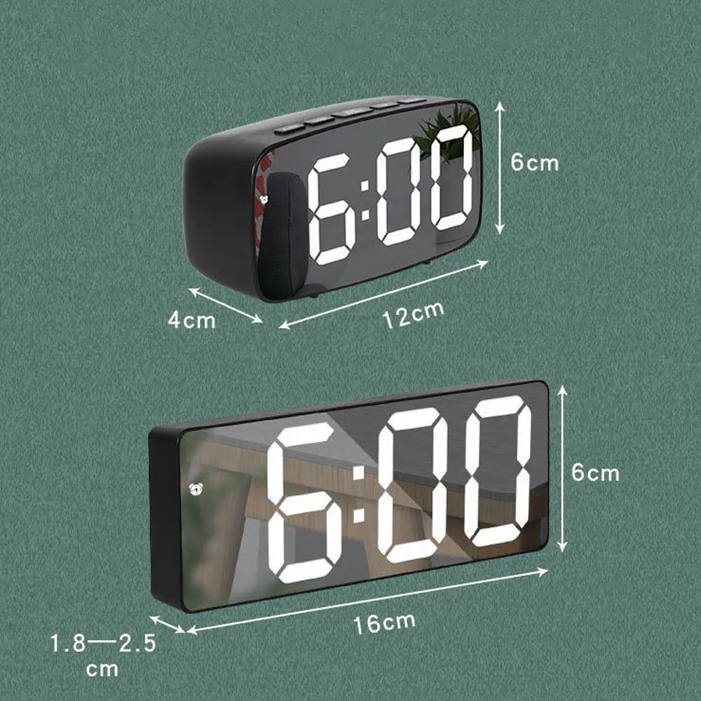 Acryl Spiegel Wekker Elektroni - Moments Watches & Jewelry Burlington recensie en prijs