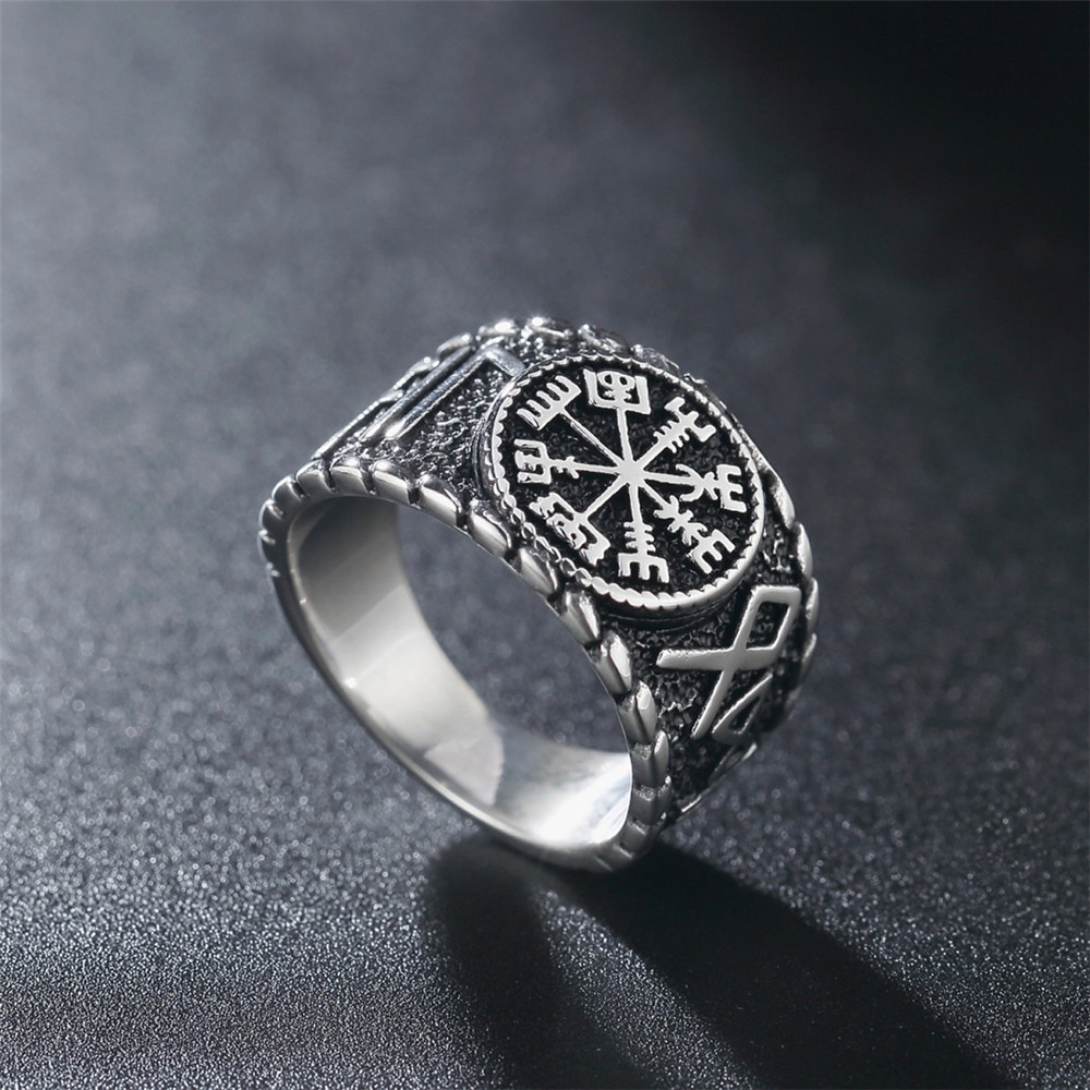 Vintage Viking Rune Signet Sca - Mens Signet Ring recensie en prijs