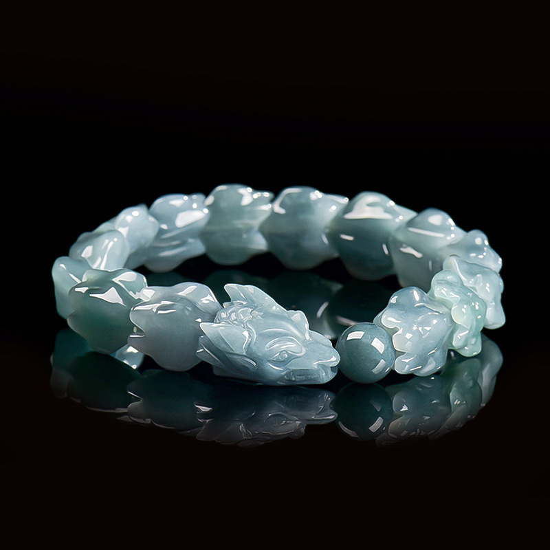 Blauwe Birmese Jadeïet Draak A - Jewelry & Watches Company recensie en prijs