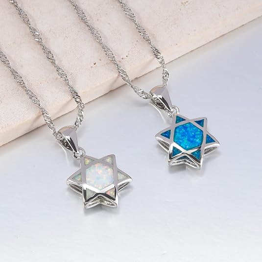 Davidster Opaal hanger ketting - Jewelry & Watches Company recensie en prijs