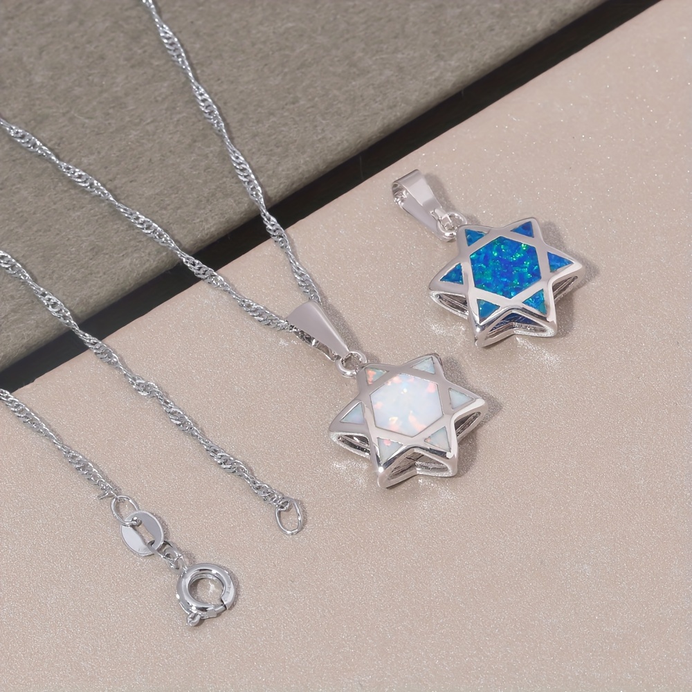 Davidster Opaal hanger ketting - Jewelry & Watches Company recensie en prijs