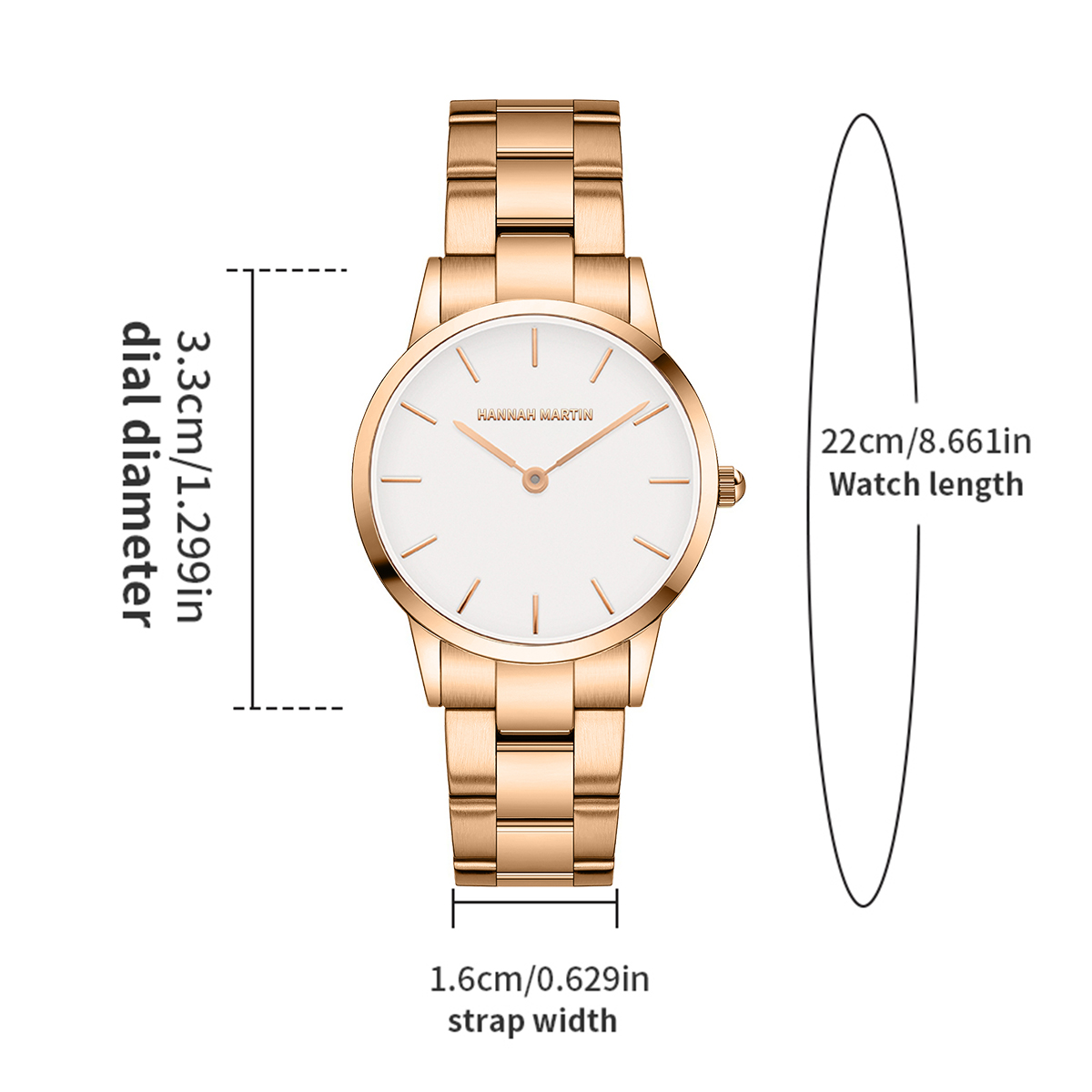Dameshorloge Rose goud roestvr - Jewelry Clasp Watches recensie en prijs