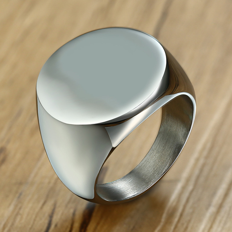 Vnox Stijlvolle Patroon Letter - Mens Signet Ring recensie en prijs